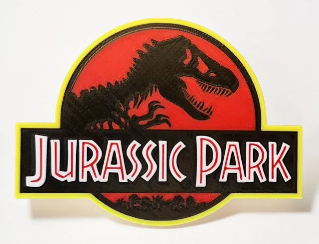 Plaque logo Jurassic Park