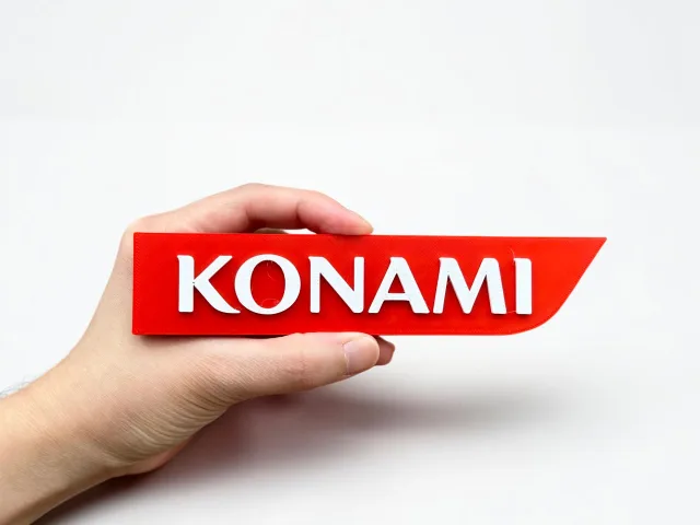Plaque logo Konami