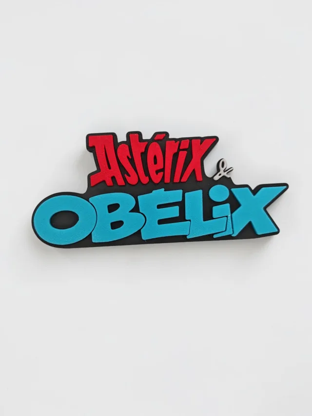 Plaque logo Astérix & Obélix