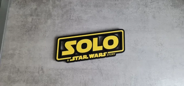 Plaque logo Star Wars Solo