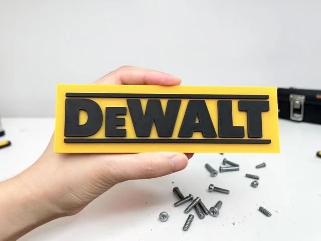 Plaque logo DeWALT