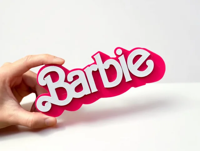 Plaque logo Barbie 1970