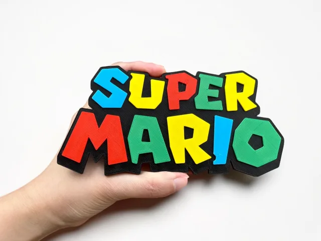 Plaque logo Super Mario