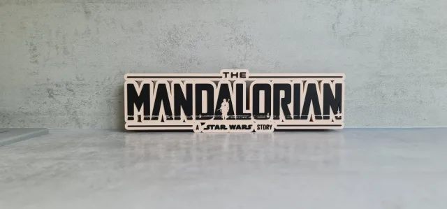 Plaque logo Star Wars The Mandalorian