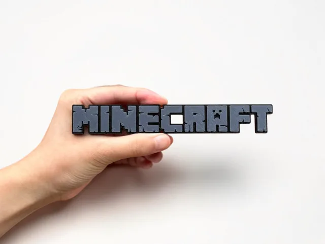 Plaque logo Minecraft